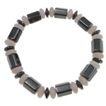 Gemstone Hematite Bracelets, Magnetic Hematite, with Gemstone, Grade A .5 Inch 
