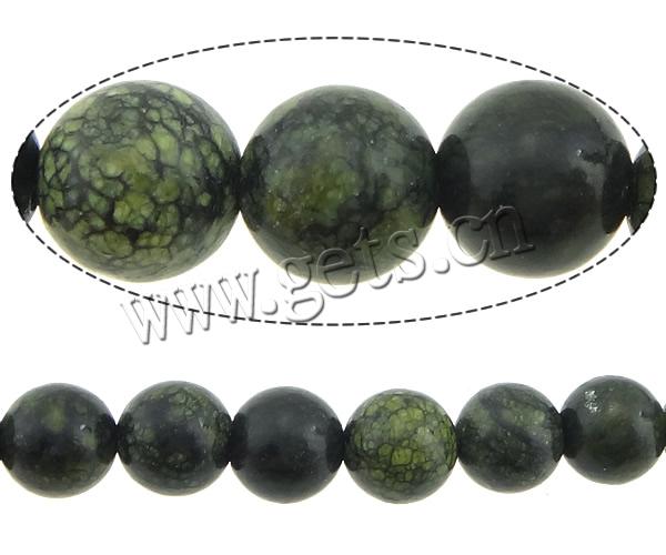 Russian Serpentine Beads, Round, more sizes for choice, Length:15 Inch, Sold By Strand