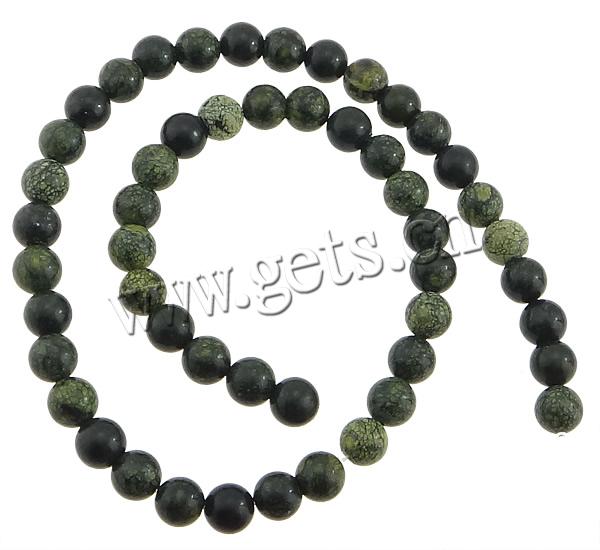 Russian Serpentine Beads, Round, more sizes for choice, Length:15 Inch, Sold By Strand