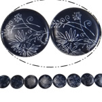 Perles de coquillage peint, coquille, Plat rond, peinture, normes différentes pour le choix Environ 15 pouce, Vendu par brin