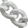 Aluminum Twist Oval Chain, stardust nickel, lead & cadmium free 