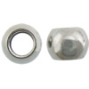 Stainless Steel Beads, 201 Stainless Steel, Rondelle, large hole, original color, 4mm Approx 2.3mm 