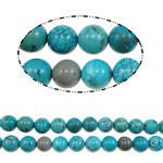 Natürliche Sinkiang Türkis Perlen, rund, blau, 12mm, Länge:16 ZollInch, verkauft von kg