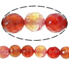 Natural Fire Agate Beads, Round & faceted Approx 0.8-1.2mm Approx 14 Inch 