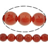 Perles Agates rouges naturelles, agate rouge, Rond, multiple tailles pour le choix Environ 0.8-1.2mm Environ 14 pouce, Vendu par brin