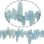 ジェムストーンチップ, アクアマリン, 3 月の誕生石, 14-8mm,5-3mm, 穴:約 1mm, 長さ:15.5 インチ, 売り手 ストランド