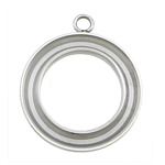 Stainless Steel Pendant Setting, Donut 3mm Approx 3mm, Inner Approx 18mm 