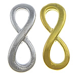 Zinc Alloy Charm Connector, Infinity, plated, 1/1 loop 