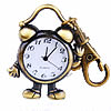 Schlüsselbund Uhr, Zinklegierung, Wecker, antike Bronzefarbe plattiert, frei von Kadmium, 47x25mm, verkauft von PC