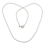 Messing Kabel-Verbindungs-Halsketten-Kette, plattiert, keine, 1.2mm, 12x6mm, Länge:ca. 18 ZollInch, verkauft von Strang