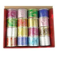 Органзы ленты, Органза, разнообразный, разноцветный, 16ПК/Box, продается Box
