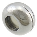 Round Stainless Steel Magnetic Clasp, Donut, plated Approx 6mm 