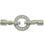 Zinc Alloy Magnetic Clasp, plated, with rhinestone cadmium free Approx 5.5mm 