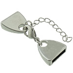 Zinc Alloy Lobster Claw Cord Clasp, plated, with end cap cadmium free  Approx 