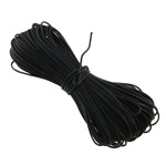 Corde de coton, noire, grade A, 2.5mm m, Vendu par lot
