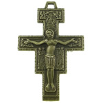 Zinklegierung Kreuz Anhänger, Jesus Kreuz, keine, 35x25x2mm, Bohrung:ca. 2x1mm, ca. 180PCs/kg, verkauft von kg