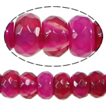 Natural Rose Agate Beads, Rondelle, Customized & faceted Approx 2mm Approx 16 Inch 