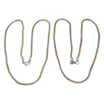 Мода нержавеющей стали ожерелье цепь, нержавеющая сталь, Другое покрытие, цепь для фонаря, Много цветов для выбора, 3.2mm, длина:Приблизительно 21 дюймовый, продается Strand