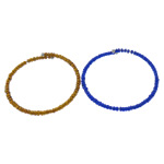 Glas Samen Armbänder, Glas-Rocailles, mit Edelstahl, keine, 2-4x4mm, Länge:ca. 9.5 ZollInch, verkauft von PC