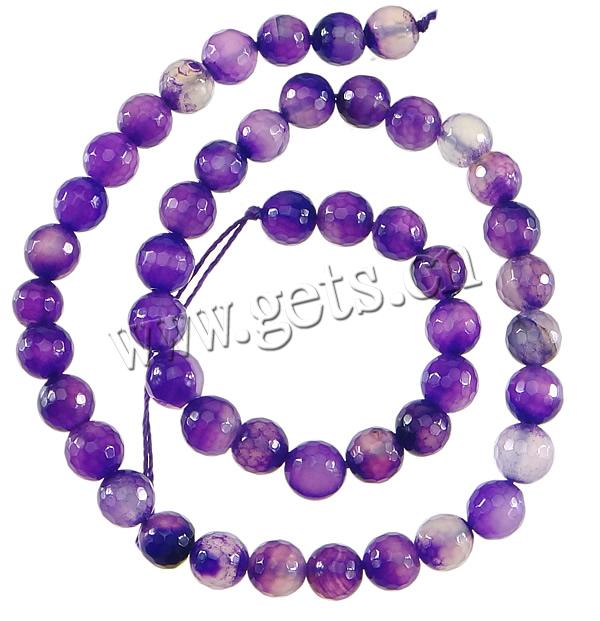 Natural Lace Agate Beads, Round, more sizes for choice & faceted, purple, Hole:Approx 1-2mm, Length:Approx 15 Inch, Sold By Strand