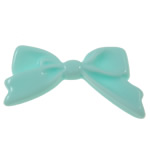Solid Color Resin Cabochon, Bowknot, flat back 