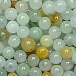 perle en jadéite , jade, naturel, mélangé & lisse, 5-5.5mm Environ 1-2mm, Vendu par PC