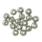 Bijoux de perles en alliage de Zinc , Rond, Placage, plus de couleurs à choisir Environ 1.5mm, Environ Vendu par kg
