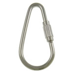 Zinc Alloy Carabiner Key Ring, platinum color plated, lead & cadmium free Approx 