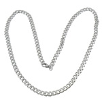 Мода нержавеющей стали ожерелье цепь, нержавеющая сталь, оригинальный цвет длина:Приблизительно 24 дюймовый, продается Strand