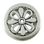 Zinc Alloy Slide Charm, Flower, plated Approx 