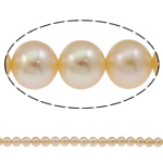 Round Cultured Freshwater Pearl Beads, natural, pink, Grade AAA, 9-10mm Approx 0.8mm Approx 15.7 Inch 