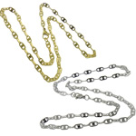 Мода нержавеющей стали ожерелье цепь, нержавеющая сталь, Маринер цепь, Много цветов для выбора длина:Приблизительно 18 дюймовый, продается Strand