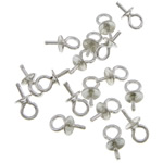 Sterling Silver Peg Bail, 925 Sterling Silver, plated 0.8mm Approx 1.5mm 
