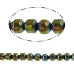 Perles hématite magnétique, Bicône, styles différents pour le choix, multicolore, grade A pouce, Vendu par brin