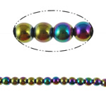 Perles hématite magnétique, Rond, styles différents pour le choix, multicolore, 8mm pouce, Vendu par brin