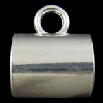 Zinklegierung Stiftöse Perlen, Rohr, plattiert, keine, frei von Nickel, Blei & Kadmium, 20x28x19.5mm, Bohrung:ca. 5mm, verkauft von PC