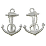 Sterling Silver Tool Pendants, 925 Sterling Silver, Anchor, plated, nautical pattern 