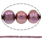 Perlas Patata Freshwater, Perlas cultivadas de agua dulce, Púrpura, 8-9mm, agujero:aproximado 0.8mm, longitud:aproximado 14 Inch, Vendido por Sarta