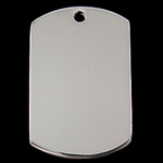 le pendentif d'étiquette en alliage de zinc, rectangle, Placage, plus de couleurs à choisir, sans cadmium Environ 2mm, Vendu par PC