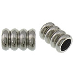 Stainless Steel End Caps, Tube, original color Approx 3mm 
