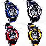 Dive Watch, Silicone, with zinc alloy dial, plated, LED nickel, lead & cadmium free, 32mm, 20mm Approx 9.8 Inch 