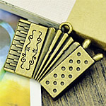 Musical Instrument Shaped Zinc Alloy Pendants, plated Approx 2mm, Approx 