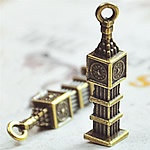 Zinc Alloy Building Pendants, plated Approx 2mm, Approx 