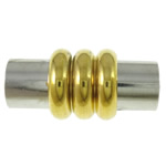 Brass Magnetic Clasp, Tube, plated nickel, lead & cadmium free Approx 6mm 