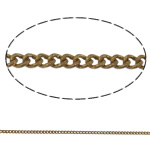 Brass Coated Iron Chain, with Brass nickel, lead & cadmium free 