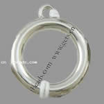 Plattiert Acryl Anschluss, Kreisring, 1/1-Schleife, keine, 21x3.5mm, Bohrung:ca. 2mm, verkauft von Tasche