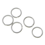 Sterling Silber offen Sprung Ring, 925 Sterling Silber, Kreisring, plattiert, keine, 6mm, 0.8mm, verkauft von PC