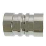 Stainless Steel Large Hole Beads, Column, plated Approx 3mm 