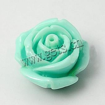 Flower Resin Beads, different size for choice, mixed colors, Hole:Approx 1-3mm, Sold By Bag