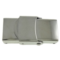 Stainless Steel Watch Band Clasp, Rectangle, original color Approx 10mm 